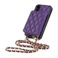 thumbnail image 3 of Allytech Case for iPhone 13 Pro Max, Shockproof Leather Wallet Case Shoulder Strap Card Slots Stand Detachable Wrist Strap Cover,Purple, 3 of 11