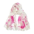 thumbnail image 1 of Wrapables Lightweight Poppy Floral Print Long Scarf, Vintage Pink, 1 of 6