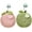 Pink+Green, variant on 2PCS Fuzzy Ball Hand Towel,Chenille Hand Towel,Cute Spherical Fruit Shape Hand Towel,Hand Drying Puff,Hand Towels with Hook Loop,Fun Decorative Hand Towels,Suitable for Bathroom, Kitchen, Hotel