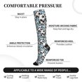 thumbnail image 4 of Picia Football Soccer Ball Printed Sports Compression Socks - 15-20mmHg Graduated Compression, High-Performance Soft and Breathable Socks for Men and Women, 4 of 5