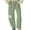 Green, variant on Women's Striped Patchwork Jeans, Wide Leg Drawstring Waist Pants with Pockets, Casual and Lightweight for Daily Wear, Street Style, and Comfort-Blue