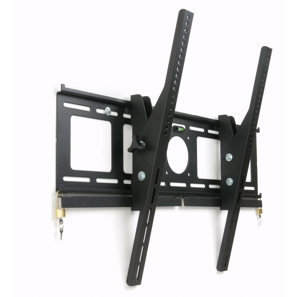 TV Wall Mount with Dual Padlocks for Commercial Use, VESA Compatible