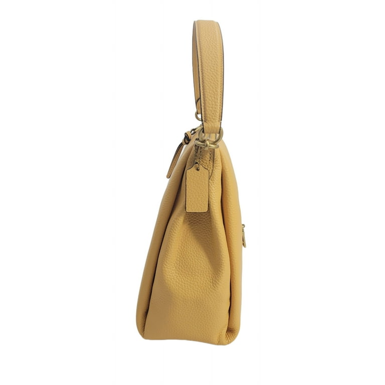 Coach 93811 Honeycomb Yellow With Gold Hardware Leather Women s Tote Bag