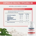 thumbnail image 3 of Niacina Vitamina B3 Premium 90 Cápsulas Sin Sabor, 3 of 6