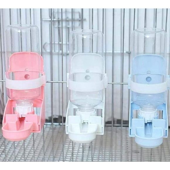 Forzero Automatic Rabbit Feeders,17oz Rabbit Cage Feeder, Pet Hanging Water Dispenser Cage Water Feeder Removable Food Water Bottle, Hanging on Cage for Hamster Rabbit Little Cat Dogs