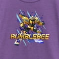 thumbnail image 2 of Girl's Transformers: EarthSpark Bumblebee Portrait  Graphic Tee Purple Berry Small, 2 of 4