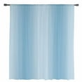thumbnail image 2 of Blue Ombre Semi Sheer Curtains Drapes for Living Room, Bedroom, French Doors Window 108 Inches Long, Modern Abstract Art Farmhouse Gradient Rod Pocket Chiffon Curtain Drapery Voile Draperies Panel, 2 of 6