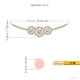 thumbnail image 3 of ANGARA Natural Diamond Curved Bar Pendant in 14K Yellow Gold for Women (Size-3.6mm| Color-I-J| Clarity-I1-I2) | April Birthstone, Anniversary, Jewelry Gift for Women | Natural Diamond Necklace, 3 of 8