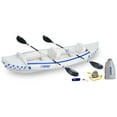 thumbnail image 1 of Sea Eagle 370 Deluxe 2 Person Inflatable Portable Sport Kayak Canoe w/ Paddles, 1 of 10