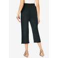 thumbnail image 2 of Roaman's Women's Plus Size Soft Knit Pull-On Capri Pant, 2 of 5