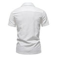 thumbnail image 3 of Yiliang T Shirt for Men Mens Slim Fit Linen Eco Conscious Organic Cotton Shirt Plain Breathable and Lightweight Tee for Daily Wear, 3 of 3