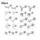 thumbnail image 5 of Minnieouse 20 pendientes de tuerca para mujer, fiesta de compromiso, aniversario, vacaciones, piercing, joyería de vacaciones para mujer Cadenas y cordones para anteojos Minnieouse AP012711-01, 5 of 6
