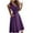 Purple, variant on IROINNID Women's V-Neck Wrap Dress Casual Loose Bandage Sleeveless Solid Dress Knee-Length Dress