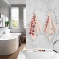 thumbnail image 6 of Dreamtimes Face Hand Towel Set Branches Hearts Flowers Birds Cotton Washcloths, Quick-Dry Highly Absorbent Bath Towel- Pack of 2, 6 of 7