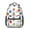 Football and Volleyball, variant on Football and Volleyball White Pattern Backpack for School, Cute School Bag with Adjustable Shoulder Straps and Padded Back, 15.3"x11"x6.7"