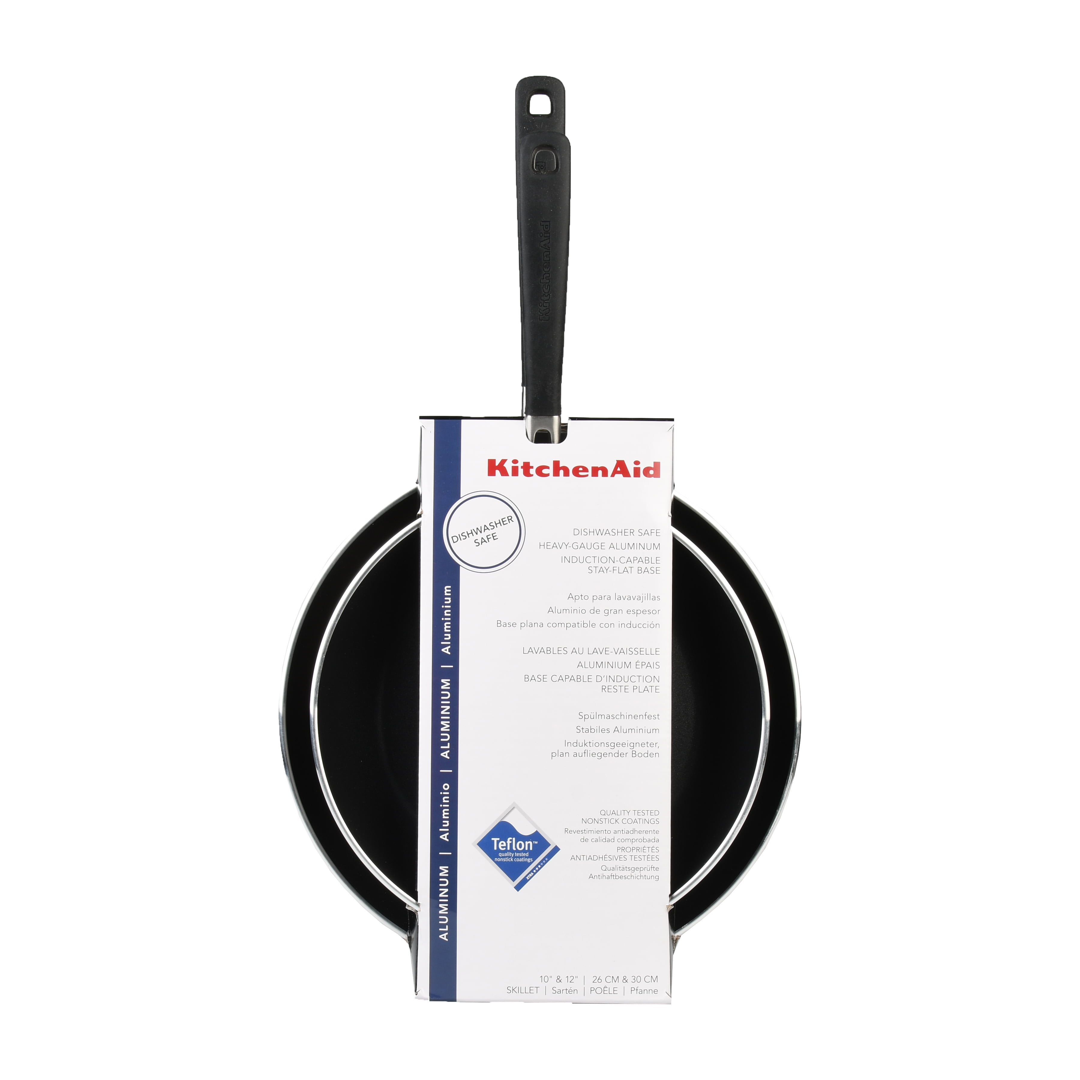 KitchenAid Aluminum Nonstick 10" and 12" Skillets Twin Pack (KC2A10TPOB