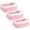 pink, variant on HLAOLA Set of 3 Decorative Woven Rope Baskets, 12L Rectangle Cotton Storage Baskets, Stylish Basket for Shelves, Living Room, Nursery