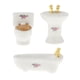 thumbnail image 5 of Juego de baño para casa de muñecas a escala 1:24: inodoro, lavabo, bañera y miniatura para casa de muñecas. flor impresa, 5 of 9
