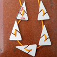 thumbnail image 2 of 5 marcadores de flecha de línea triangular para buceo en cuevas y pecios, color blanco, 2 of 8
