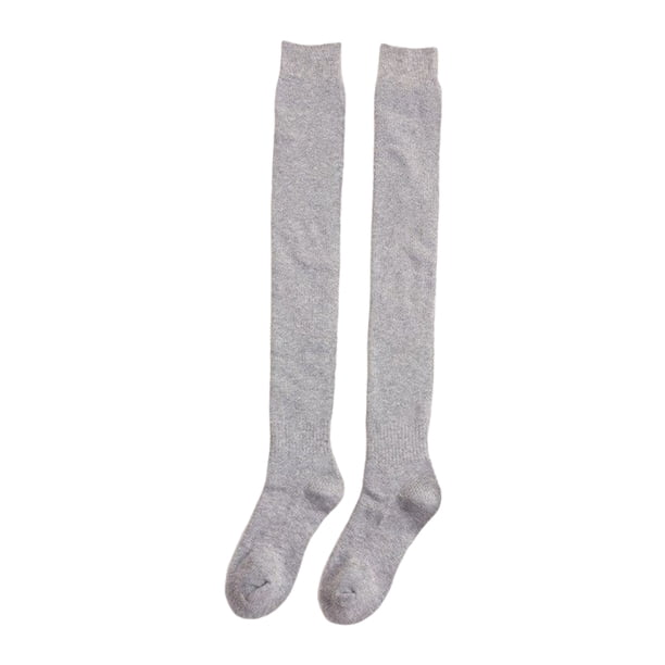 Medias largas para mujer Minnieouse Otoño Invierno por encima de la rodilla Gris claro AP012130-04
