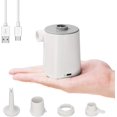 thumbnail image 1 of Bomba de aire eléctrica para inflar bomba de aire, inflar y desinflar, cojín de aire recargable portátil, juguete con 4 boquillas (4000mah) Hy, 1 of 5