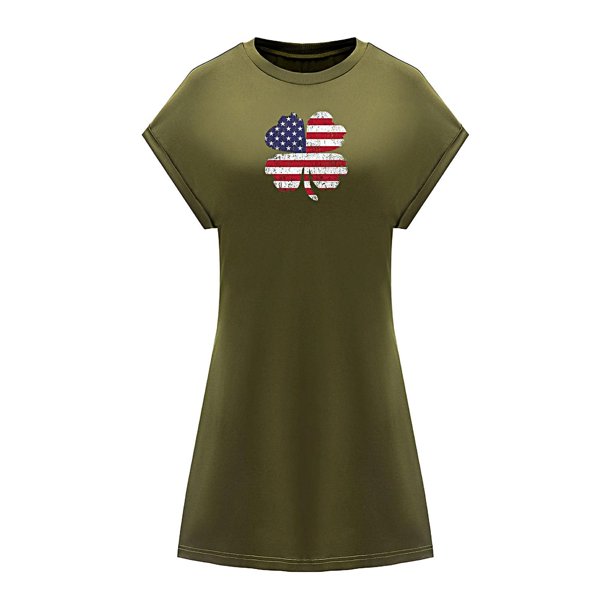 Vestido de verano para mujer, elegante vestido de recuerdo con cuello redondo para vacaciones en la calle , xxl