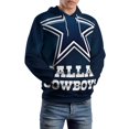 thumbnail image 5 of Football Cowboys Men's Women Vintage 3D Hooded Sweatshirt - All-Season Loose Fit Streetwear, 5 of 6