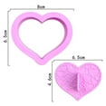 thumbnail image 3 of Mohdy Heart-Shaped Cookie Cutter,Heart Shaped Cookie Set Sugar Frosting & Fondant Stamping Cake Diy Baking Tools,Food-Grade Material,Bpa-Free,Non-Toxic,Odorless,Safe for Food Contact, 3 of 5