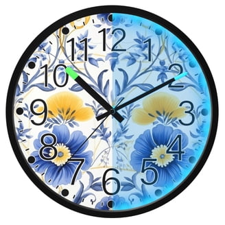 Skil Craft Slimline Wall Clock, 12/24 Hour, Bronze Frame, Quartz