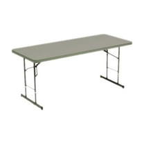 Adjustable Height Tables, 72W X 30D X 25-35H, Charcoal