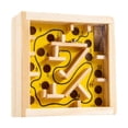 thumbnail image 1 of Juego de mesa de laberinto de madera, tablero de actividades, equilibrio, juguete educativo, rompecabezas Amarillo, 1 of 9