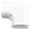 90°Flat Elbow, variant on Split & Central A/C PVC Line Cover Kit - Wall Entry Cap, 90° Flat Elbow, 90° Elbow, Coupling, End Cap, 135° Flat Elbow, Wall Cap - Weather Resistant, Paintable White Decorative Duct Cover