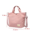 thumbnail image 3 of Xihbxyly Bolsa de Viaje con Doble Correa Extensible para El Hombro, Diseño Multiusos, Ligera y Fácil de Limpiar, Ideal para Gimnasio, Deportes y Viajes, para Mujer, Tamaño 37 X 27 X 15 Cm., 3 of 7