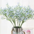 thumbnail image 2 of Babys Breath Artificial Flowers for Decoration Fake Gypsophila Bouquet for Flower Arrangement Light Blue, 2 of 3