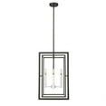 thumbnail image 4 of Acclaim Milbank 4-Light Pendant - Black with White Candle Sleeves - IN20021BK, 4 of 6