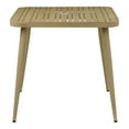 thumbnail image 4 of Darver Aluminum Patio Dining Table with Umbrella Hole, Natural Tone, 4 of 10