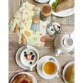 thumbnail image 4 of Spring Easter Kitchen Dish Towels for Drying Dishes Set of 4, Bunny Carrots Eggs Floral Botanical Colorful Waffle Weave Microfiber Hand Tea Bathroom Towels Quick Dry & Absorbent Towel 15.7x23.6, 4 of 7