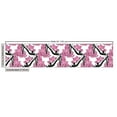 thumbnail image 3 of Floral Upholstery Fabric by the Yard, Pattern of Curves and Streaks with Flower Motifs Blossoming Petals, Decorative Fabric for DIY and Home Accents, Pink Charcoal Grey by Ambesonne, 3 of 5