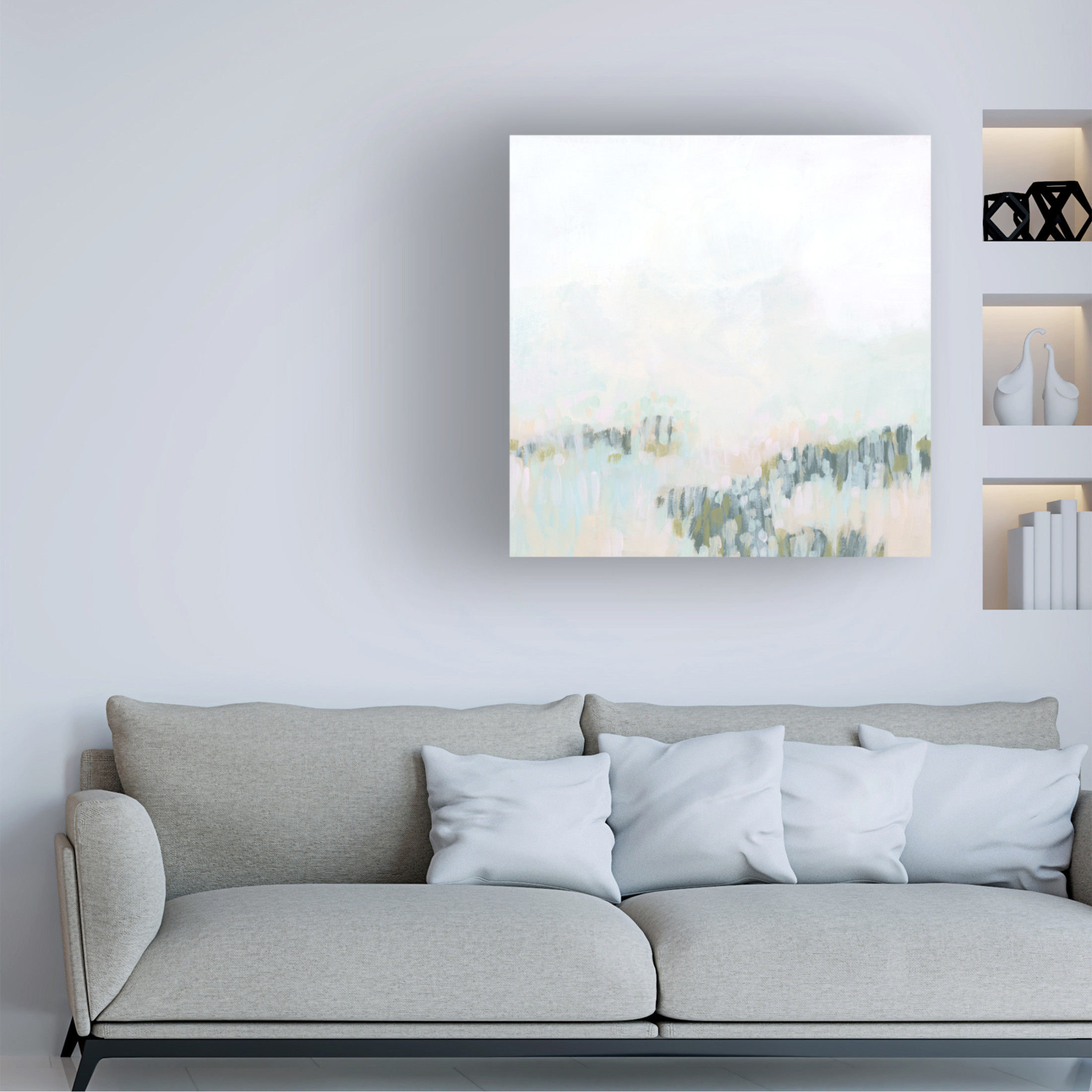 Trademark Fine Art June Erica Vess Pastel Field II Canvas Wall Art