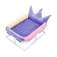 thumbnail image 4 of Cama elevada para gatos, cojín para mascotas, lavables suaves, cama elevada cálida para gatos, cama para dormir para camas, sofás, pisos, sillas Violeta, 4 of 8