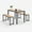 Nature, variant on Costway 3pcs Dining Table Set Modern Studio Collection Table and 2 Bench Coffee