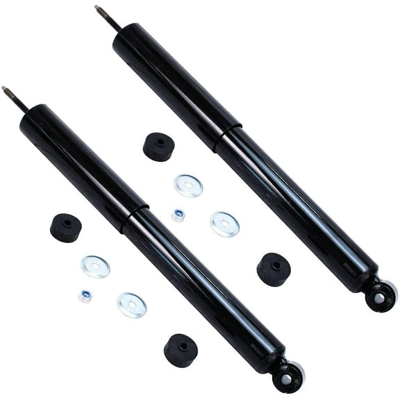 Detroit Axle - Front 2pc Shock Absorbers for 2007-2017 Jeep Wrangler, 18 Wrangler JK, 2 Shock Absorbers Set 2007 2008 2009 2010 2011 2012 2013 2014 2015 2016 2017 Replacement