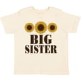 thumbnail image 3 of Inktastic Big Sister Announcement Sunflowers Girls Toddler T-Shirt, 3 of 5