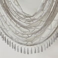 thumbnail image 2 of Diamond Sheer Embroidered Waterfall Valance Grey 38x46", 2 of 7