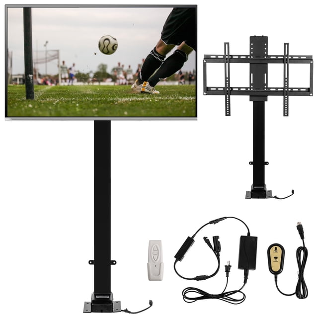 Soporte Motorizado para TV VEVOR 35 pulgadas con control remoto Altura ajustable 28.7 a 64.2 pulgadas capacidad de carga 69.9 kg
