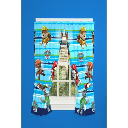 PAW Patrol Kids Bedroom Curtain Panel Set, Set of 2, 63-inch L - Walmart.com