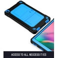 thumbnail image 6 of Shockproof Case for Galaxy Tab A 8.0 inch, Heavy Duty Stand Anti Scratch Drop-Proof Protection Kids Case with Hand Shoulder Strap for Galaxy Tab A 8.0 2019 Release SM-T290/T295/T297,Black & Blue, 6 of 7