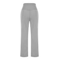 thumbnail image 5 of Timegard Pant for Women Cropped High Waist Straight Leg Comfy Athletic Casual Workout Trousers Pockets, 5 of 8