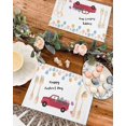 thumbnail image 4 of Easter Placemats Set of 6, Easter Eggs Truck Placemat for Dining Table Decorations, Cute Bunny Place Mats, Spring Table Mats for Kitchen Dinner Seasonal Holiday Party Decor, 4 of 6