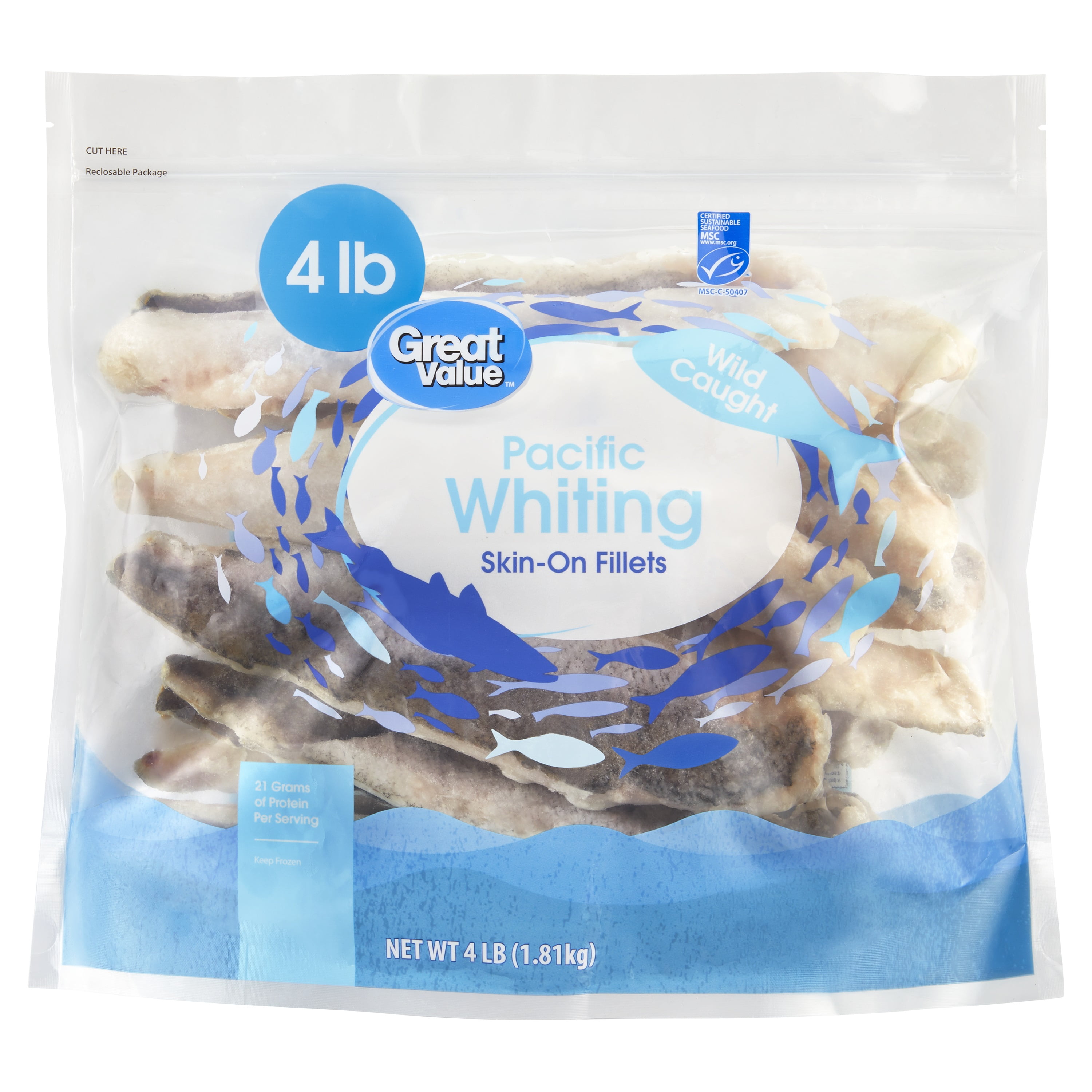 Wild Pacific Whiting, 4lb | Fish stock for restaurants - Walmart